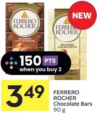 Foodland Ferrero rocher chocolate bars offer