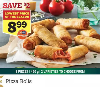 M & M Food Market Pizza rolls offer