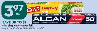 Giant Tiger Glad cling wrap offer