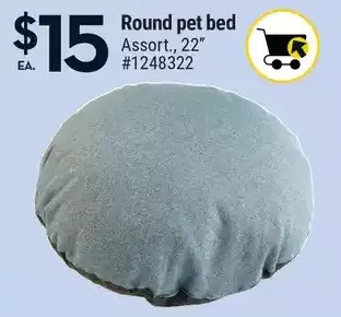 Giant Tiger Round pet bed offer