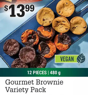 M & M Food Market Gourmet brownie variety pack offer