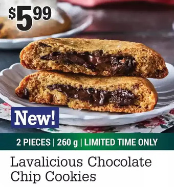 M & M Food Market Lavalicious chocolate chip cookies offer