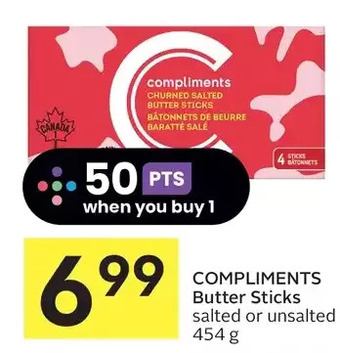 Foodland Compliments butter sticks offer
