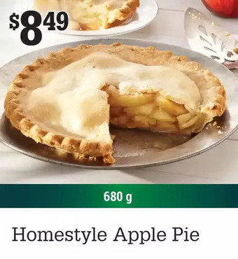 M & M Food Market Homestyle apple pie offer