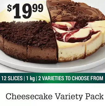 M & M Food Market Cheesecake variety pack offer