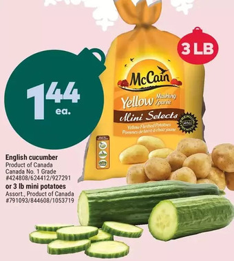 Giant Tiger English cucumber offer