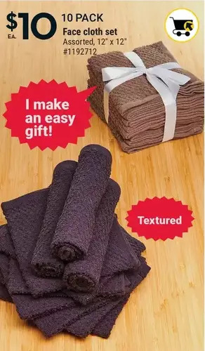 Giant Tiger Face cloth set offer
