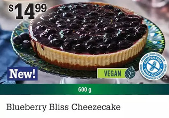 M & M Food Market Blueberry bliss cheezecake offer