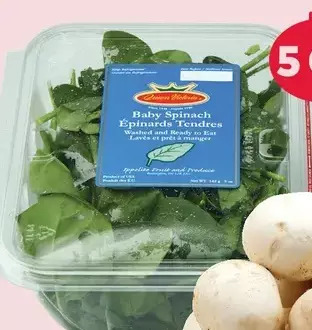 Giant Tiger 5 oz baby spinach offer