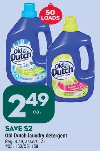 Giant Tiger Old dutch laundry detergent offer