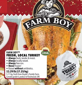 Farm Boy Farm boy fresh, local turkey offer