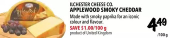 Farm Boy Ilchester cheese co. applewood smoky cheddar offer
