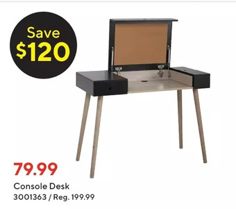 Staples Console desk offer