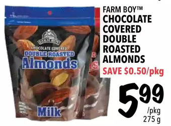 Farm Boy Farm boy chocolate covered double roasted almonds offer