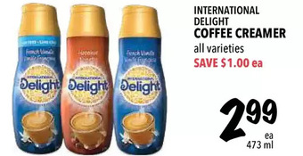 Farm Boy International delight coffee creamer offer