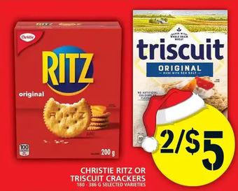 Food Basics Christie ritz or triscuit crackers offer
