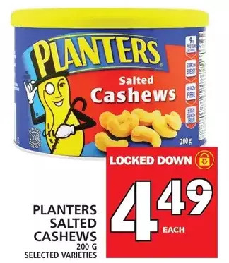 Food Basics Planters salted cashews offer