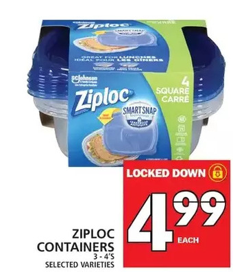 Food Basics Ziploc containers offer