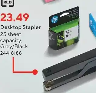 Staples Tru red desktop stapler offer