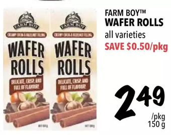 Farm Boy Farm boy wafer rolls offer