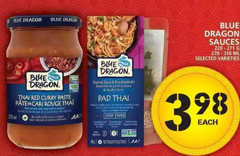 Food Basics Blue dragon sauces offer
