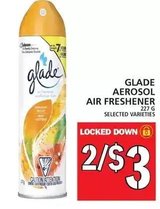 Food Basics Glade aerosol air freshener offer
