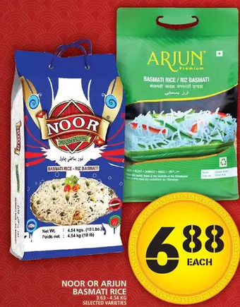 Food Basics Noor or arjun basmati rice offer