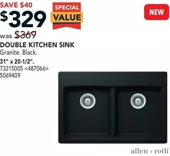 RONA Double kitchen sink offer
