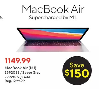 Staples Apple macbook air (m1) offer