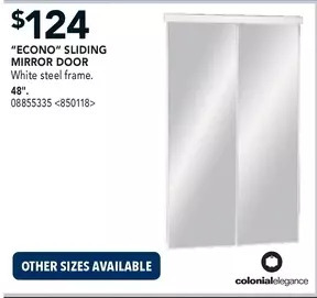 RONA "econo" sliding mirror door offer