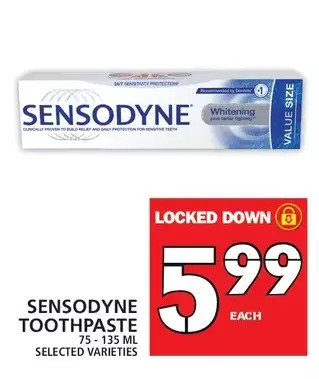 Food Basics Sensodyne toothpaste offer