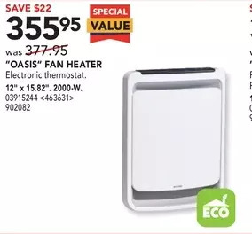 RONA "oasis" fan heater offer