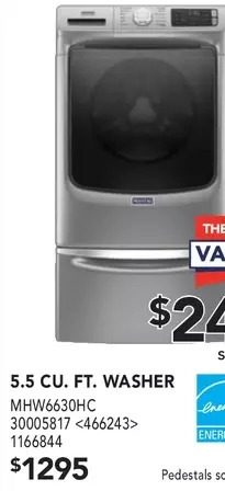 RONA Maytag 5.5 cu. ft. washer offer