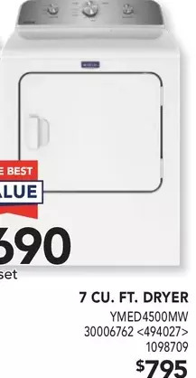 RONA Maytag 7 cu. ft. dryer offer