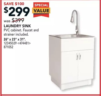 RONA Laundry sink offer