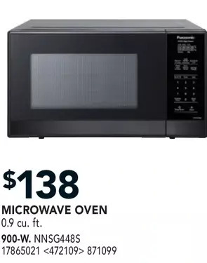 RONA Panasonic microwave oven offer