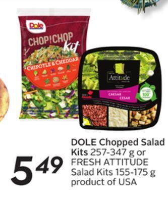 Sobeys Dole chopped salad kits offer