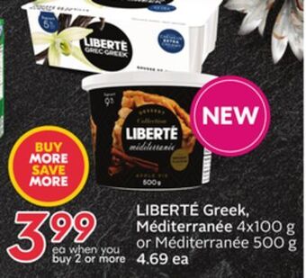Sobeys Liberté greek, méditerranée offer