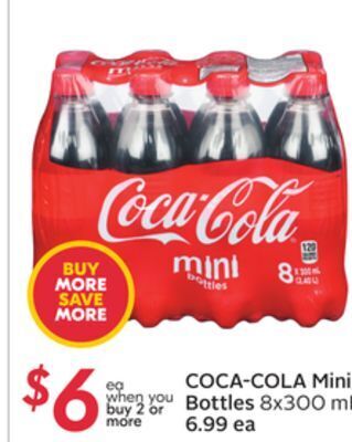 Sobeys Coca-cola mini bottles offer
