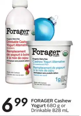 Sobeys Forager cashew yogurt offer