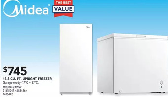 RONA Midea 13.8 cu. ft. upright freezer offer