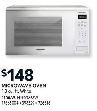 RONA Panasonic microwave oven offer