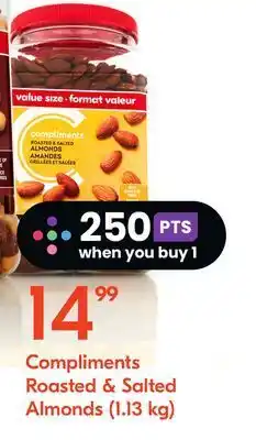 Sobeys Compliments roasted & salted almonds (1.13 kg) offer
