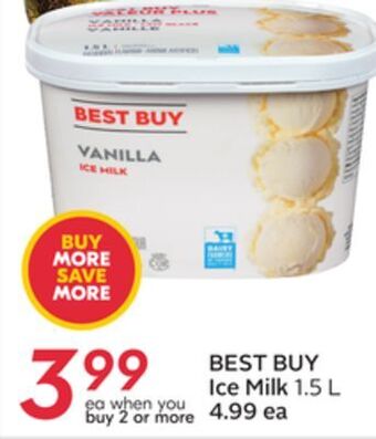 Sobeys Best buy ice milk offer