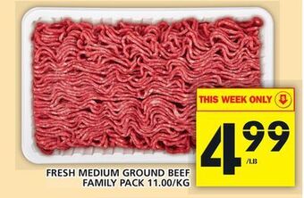 Food Basics Fresh medium ground beef offer