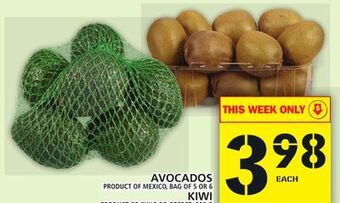 Food Basics Avocados or kiwi offer
