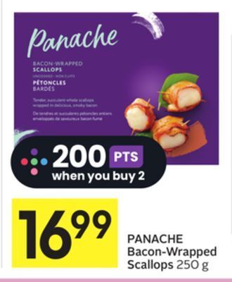 Foodland Panache bacon-wrapped scallops 250 g offer