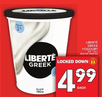 Food Basics Liberté greek yogourt offer