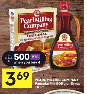 Foodland Pearl milling company pancake mix 905 g or syrup 710 ml offer