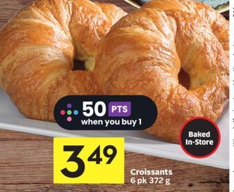 Foodland Croissants 6 pk 372 g offer